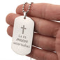 La Fe Mueve Montañas Collar Placa Militar, Frase Cristiana Grabada, Regalos Cristianos