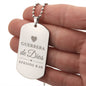 Guerrera de Dios Collar Placa Militar, Efesios 6_10, Regalos Cristianos Para Mujer