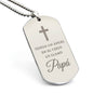 Tengo un Ángel en el Cielo Lo Llamo Papá, Collar Placa Militar en Memoria de Papá