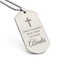 Tengo un Ángel en el Cielo Lo Llamo Abuela, Collar Placa Militar en Memoria de Abuela