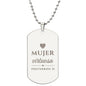 Mujer Virtuosa Proverbios 31 Collar Placa Militar, Regalos Cristianos Para Mujer