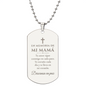 En Memoria de Mi Mamá Collar Placa Militar, Recuerdo de Mamá en el Cielo, Regalo de Condolencia