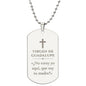 No Estoy Yo Aquí Que Soy Tu Madre, Virgen de Guadalupe Collar Placa Militar Católico