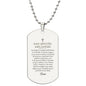 San Miguel Arcángel Collar Placa Militar, Oración de Protección, Regalo Católico Para Hombre
