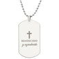 Bendecido y Agradecido Collar Placa Militar, Regalos Cristianos Para Hombre