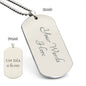 Un Día a la Vez Collar Placa Militar Grabado, Regalo de Sobriedad y Recuperación en Español