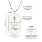 Tengo un Ángel en el Cielo Lo Llamo Papá, Collar Placa Militar en Memoria de Papá