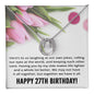 Best Friend 27th Birthday Gifts for Women Funny - 27th Birthday Necklace for Her