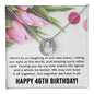 Best Friend 46th Birthday Gifts for Women Funny - 46th Birthday Necklace for Her