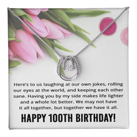 Load image into Gallery viewer, Best Friend 100th Birthday Gifts for Women Funny - 100th Birthday Necklace for Her
