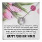 Best Friend 73rd Birthday Gifts for Women Funny - 73rd Birthday Necklace for Her