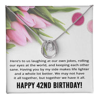 Load image into Gallery viewer, Best Friend 42nd Birthday Gifts for Women Funny - 42nd Birthday Necklace for Her
