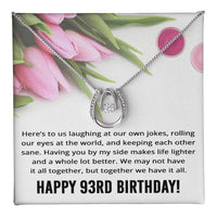 Load image into Gallery viewer, Best Friend 93rd Birthday Gifts for Women Funny - 93rd Birthday Necklace for Her
