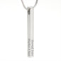 4‑Sided Personalized Bar Necklace for Mom – Kids’ Names Necklace – Engraved Mother’s Day Gift