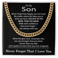 Load image into Gallery viewer, To My Son Necklace Stainless Steel
