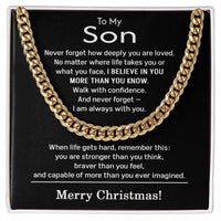 Load image into Gallery viewer, Son Christmas Gifts from Mom and Dad
