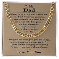 Load image into Gallery viewer, To My Dad Necklace from Son, Dad Gift from Son, Fathers Day Gifts
