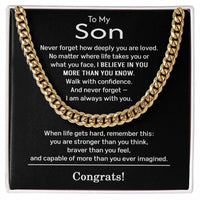 Load image into Gallery viewer, Son Graduation Gifts from Mom and Dad - Congrats Gifts for Son
