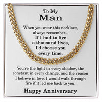Load image into Gallery viewer, Anniversary Jewelry for Men - To My Man Necklace
