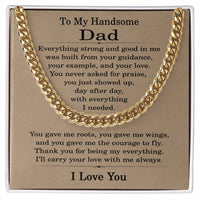 Load image into Gallery viewer, To My Handsome Dad Necklace, Fathers Day Gift from Son and Daughter, Christmas Gifts for Dad
