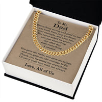 Load image into Gallery viewer, Gifts for Dad from All of Us Necklace for Dad, To My Dad Necklace Gift
