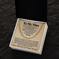 Load image into Gallery viewer, To My Man Necklace with Box - Promise Necklace for Men
