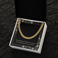 Load image into Gallery viewer, Soon to Be Dad Necklace Expecting Father Gift Christmas Gift Fathers Day Birthday The Smallest of Things Can Occupy the Largest Space in Your Heart Cuban Link Chain ShineOn Fulfillment
