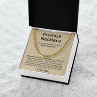 Load image into Gallery viewer, Promise Necklace for Him Stainless Steel - Always Remember Cuban Link Chain Necklace for Men
