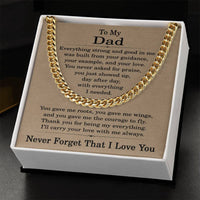 Load image into Gallery viewer, Cuban Link Chain for Dad, To My Dad Necklace
