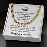 Load image into Gallery viewer, Anniversary Jewelry for Men - To My Man Necklace
