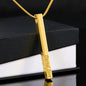 4‑Sided Personalized Bar Necklace for Mom – Kids’ Names Necklace – Engraved Mother’s Day Gift