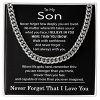 Load image into Gallery viewer, To My Son Necklace Stainless Steel
