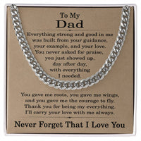 Load image into Gallery viewer, Cuban Link Chain for Dad, To My Dad Necklace
