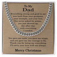 Load image into Gallery viewer, Christmas Gifts for Dad from Daughter - Dad Christmas Gifts from Son, Stainless Steel Cuban Link Chain
