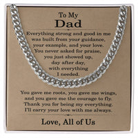 Load image into Gallery viewer, Gifts for Dad from All of Us Necklace for Dad, To My Dad Necklace Gift
