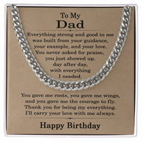 Load image into Gallery viewer, Birthday Gifts for Dad from Daughter and Son - To My Dad Birthday Necklace
