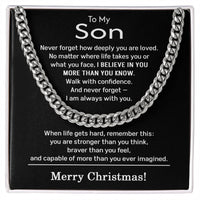 Load image into Gallery viewer, Son Christmas Gifts from Mom and Dad
