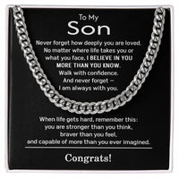 Load image into Gallery viewer, Son Graduation Gifts from Mom and Dad - Congrats Gifts for Son
