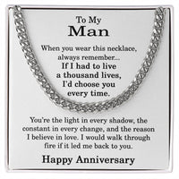 Load image into Gallery viewer, Anniversary Jewelry for Men - To My Man Necklace
