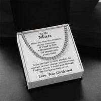 Load image into Gallery viewer, To My Man Necklace for Boyfriend, Birthday Gift for Boyfriend from Girlfriend
