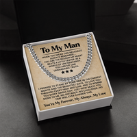 Load image into Gallery viewer, To My Man Necklace with Box - Promise Necklace for Men
