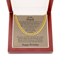 Load image into Gallery viewer, Birthday Gifts for Dad from Daughter and Son - To My Dad Birthday Necklace
