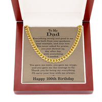 Load image into Gallery viewer, 100th Birthday Gifts for Dad
