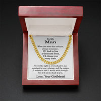 Load image into Gallery viewer, To My Man Necklace for Boyfriend, Birthday Gift for Boyfriend from Girlfriend
