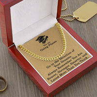 Load image into Gallery viewer, Graduation Gifts for Him Gradation Necklace for Men Class of 2025 Gift You Are Going Places Cuban Link Chain Gifts for Graduates ShineOn Fulfillment
