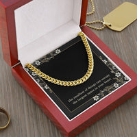 Load image into Gallery viewer, Soon to Be Dad Necklace Expecting Father Gift Christmas Gift Fathers Day Birthday The Smallest of Things Can Occupy the Largest Space in Your Heart Cuban Link Chain ShineOn Fulfillment
