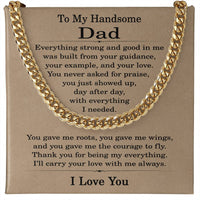 Load image into Gallery viewer, To My Handsome Dad Necklace, Fathers Day Gift from Son and Daughter, Christmas Gifts for Dad

