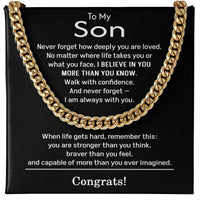 Load image into Gallery viewer, Son Graduation Gifts from Mom and Dad - Congrats Gifts for Son
