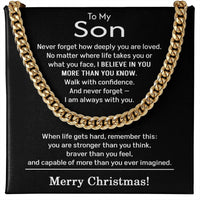 Load image into Gallery viewer, Son Christmas Gifts from Mom and Dad
