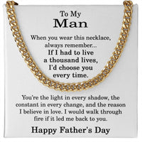 Load image into Gallery viewer, Fathers Day Gift for Men - Fathers Day Necklace for Husband

